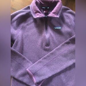 Patagonia Women’s Zip-Up Sweater in Deep Purple